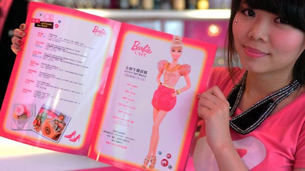 Amazing Barbie Cafe in Taiwan