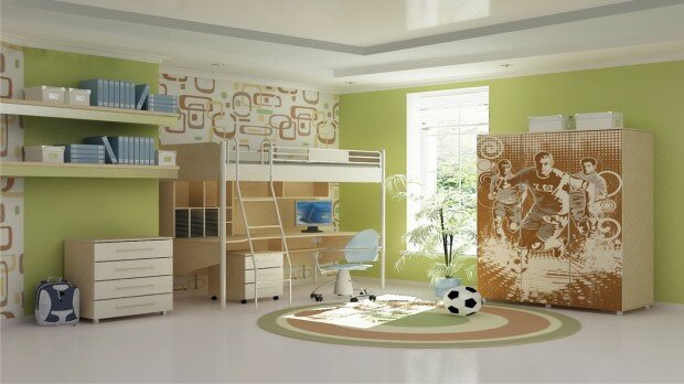 Sport Themed Kids Bedrooms Superior