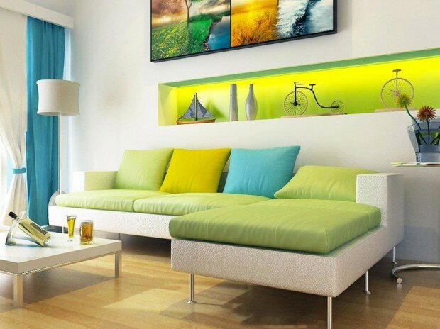 White Living Room Ideas use Wall Decor 620x464 White Living Room Ideas