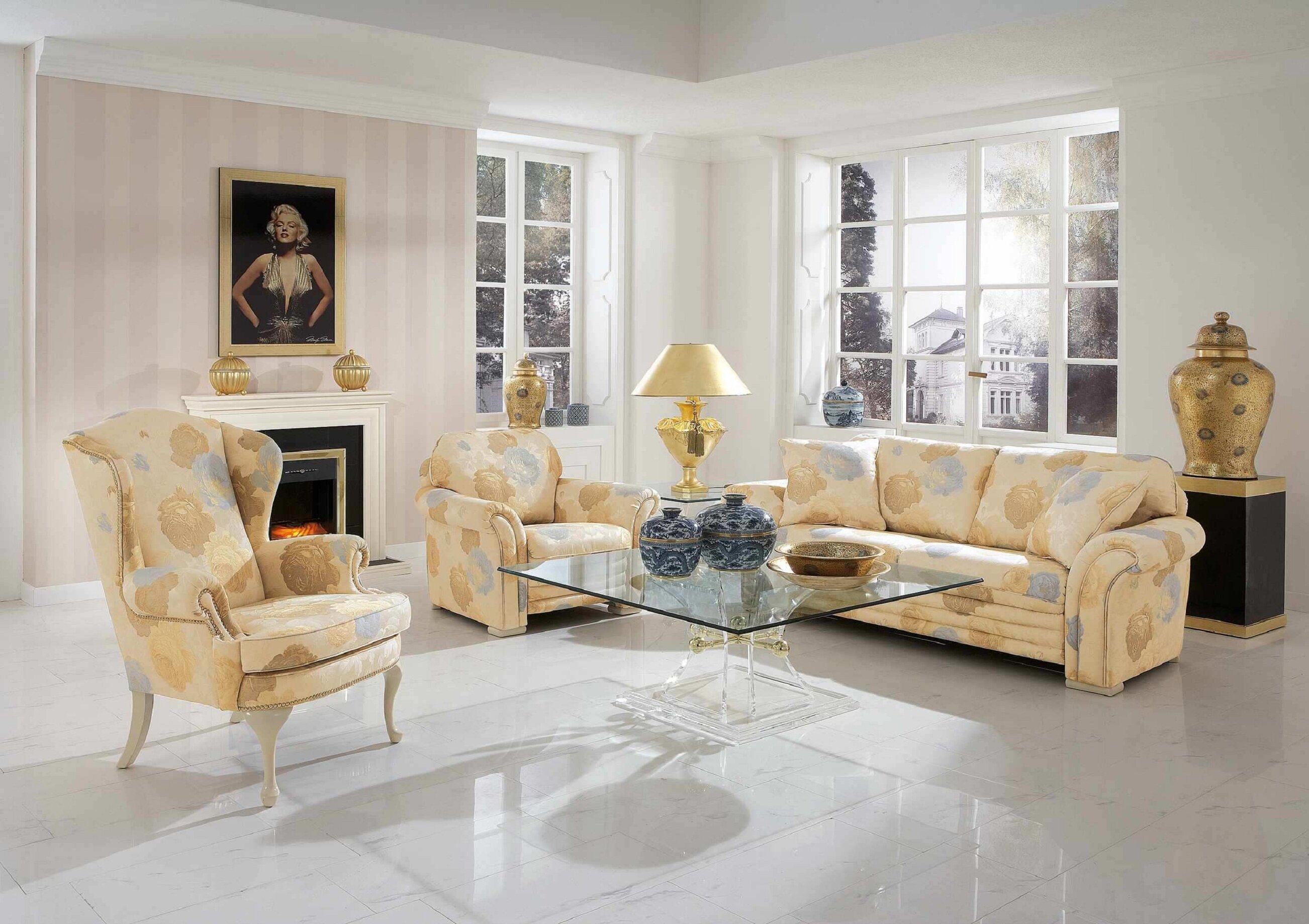 Traditional Gray Living Rooms