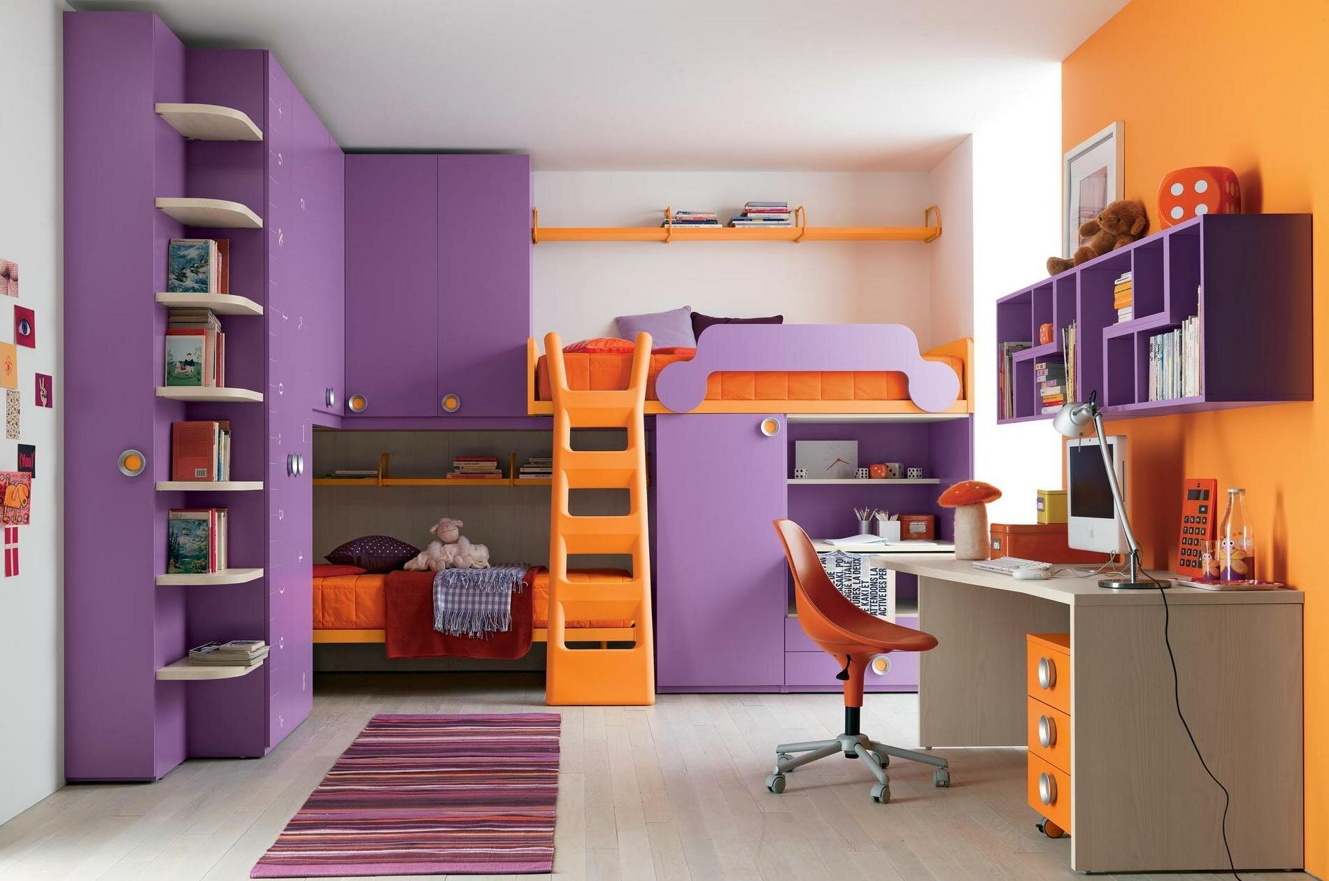 Orange Decor Room